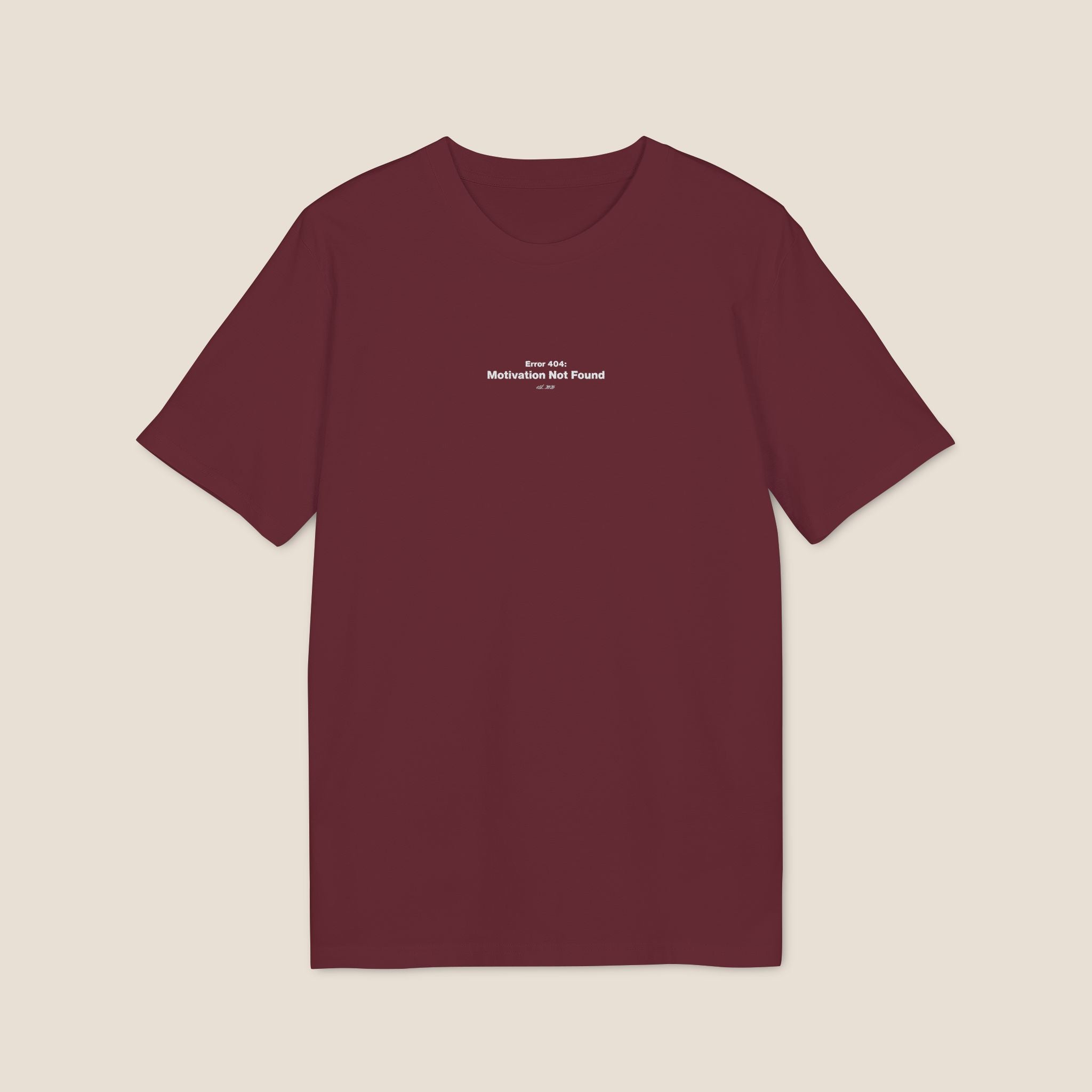 The "Error 404" Organic Tee | Minimalist Office Humor