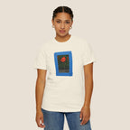 Orange Flamingo Artistic Graphic T-Shirt