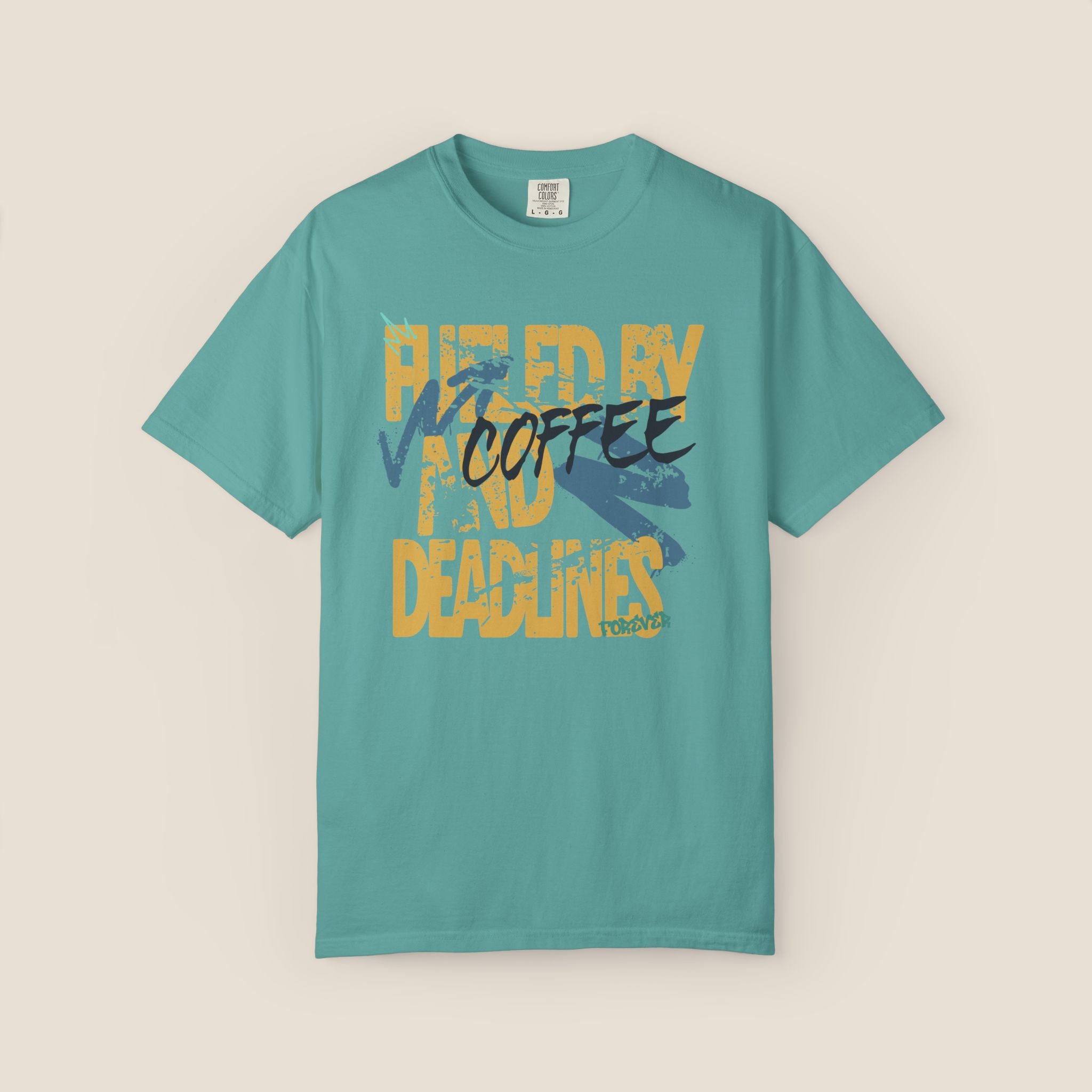 Fueled By Coffee And Deadlines Tee