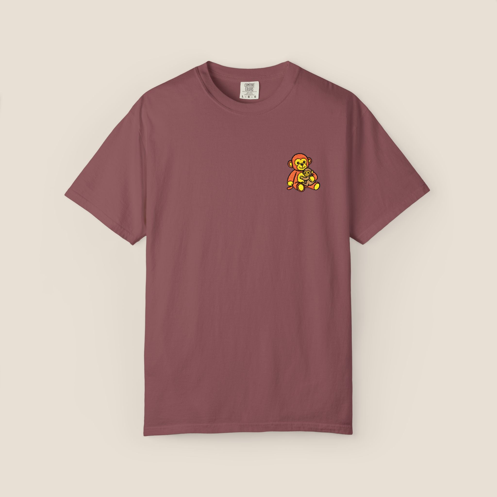 Embroidered Punch Monkey Shirt | Heavyweight T-Shirt