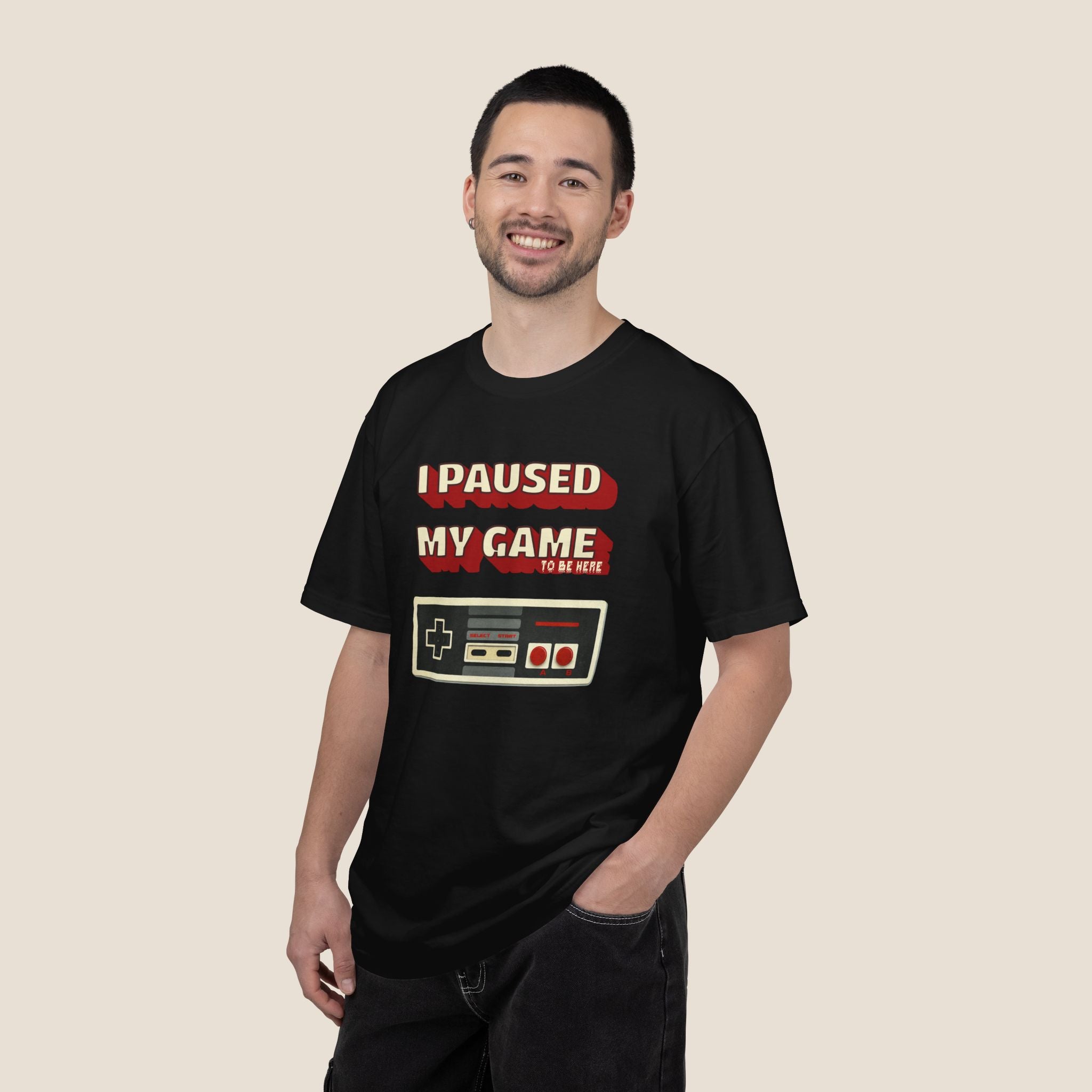 I Paused My Game To Be Here T-Shirt | Retro Funny Gamer Gift