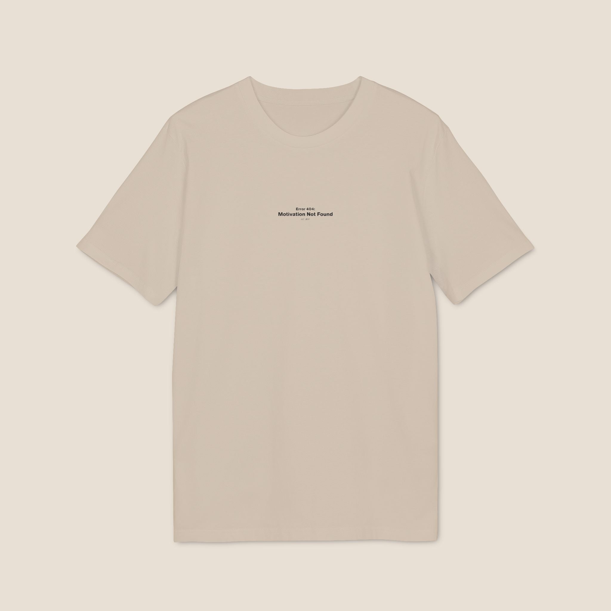 The "Error 404" Organic Tee | Minimalist Office Humor