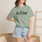 REST DAY T-Shirt | Gym Recovery Tee | Lazy Sunday Shirt