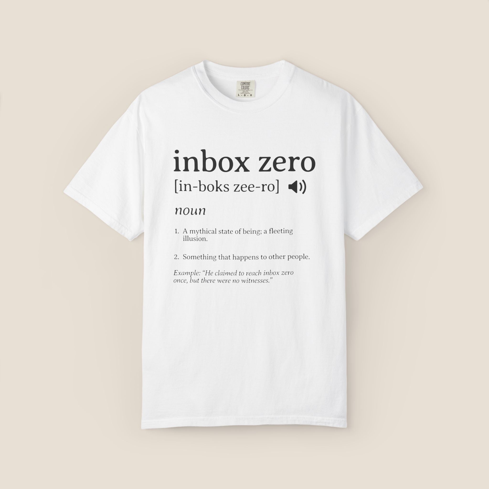 Inbox Zero Definition Shirt | Funny Office Humor Tee