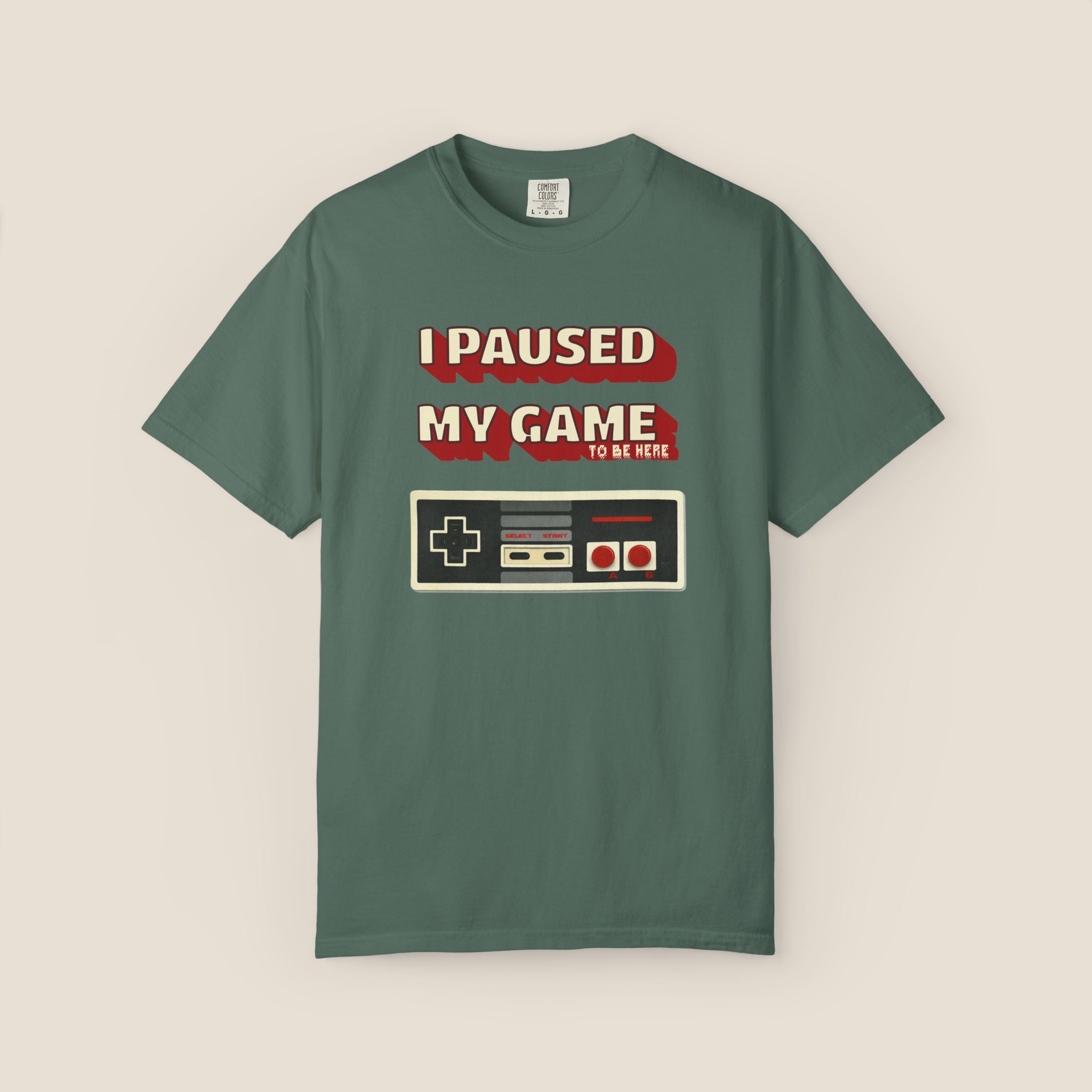 I Paused My Game To Be Here T-Shirt | Retro Funny Gamer Gift