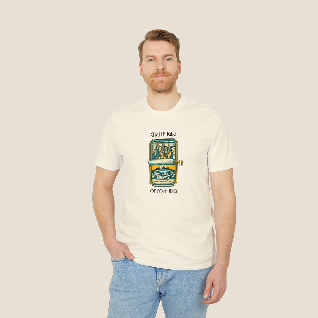 Sardine Commuter T-Shirt | Funny Subway Shirt | Rush Hour Humor