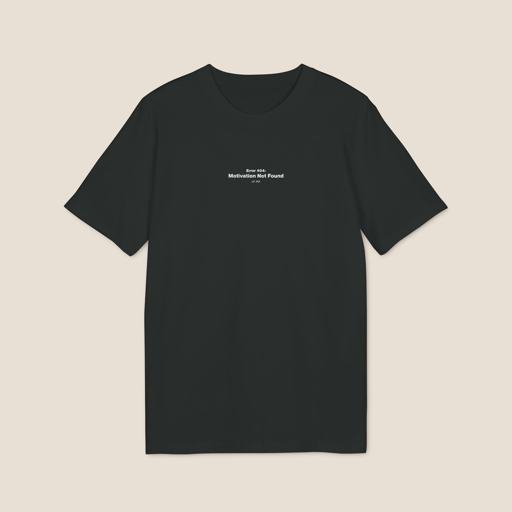 The "Error 404" Organic Tee | Minimalist Office Humor