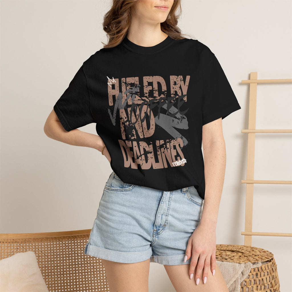 Fueled By Coffee And Deadlines Tee