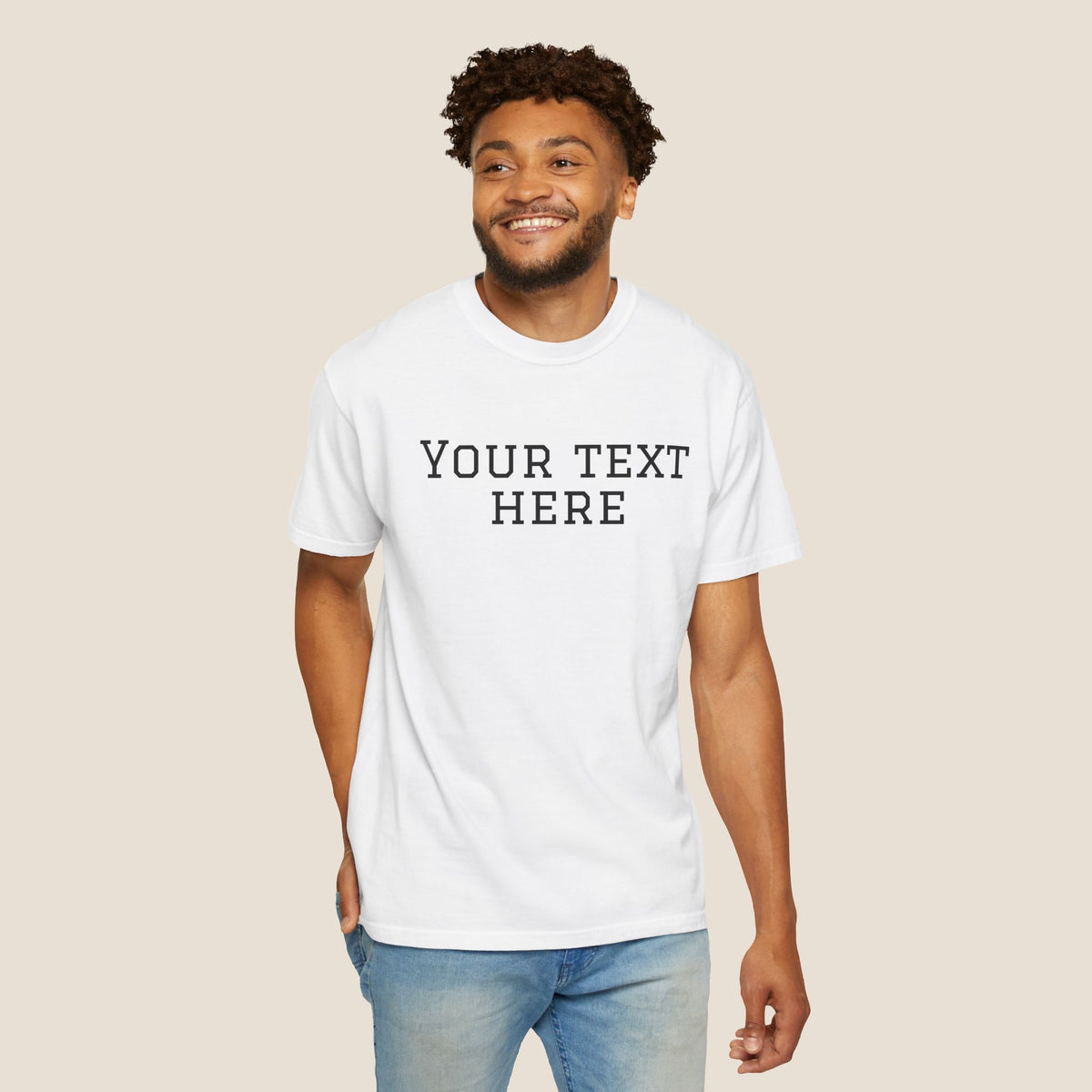 Custom Text T-Shirt | Add Your Own Words, Quote or Message