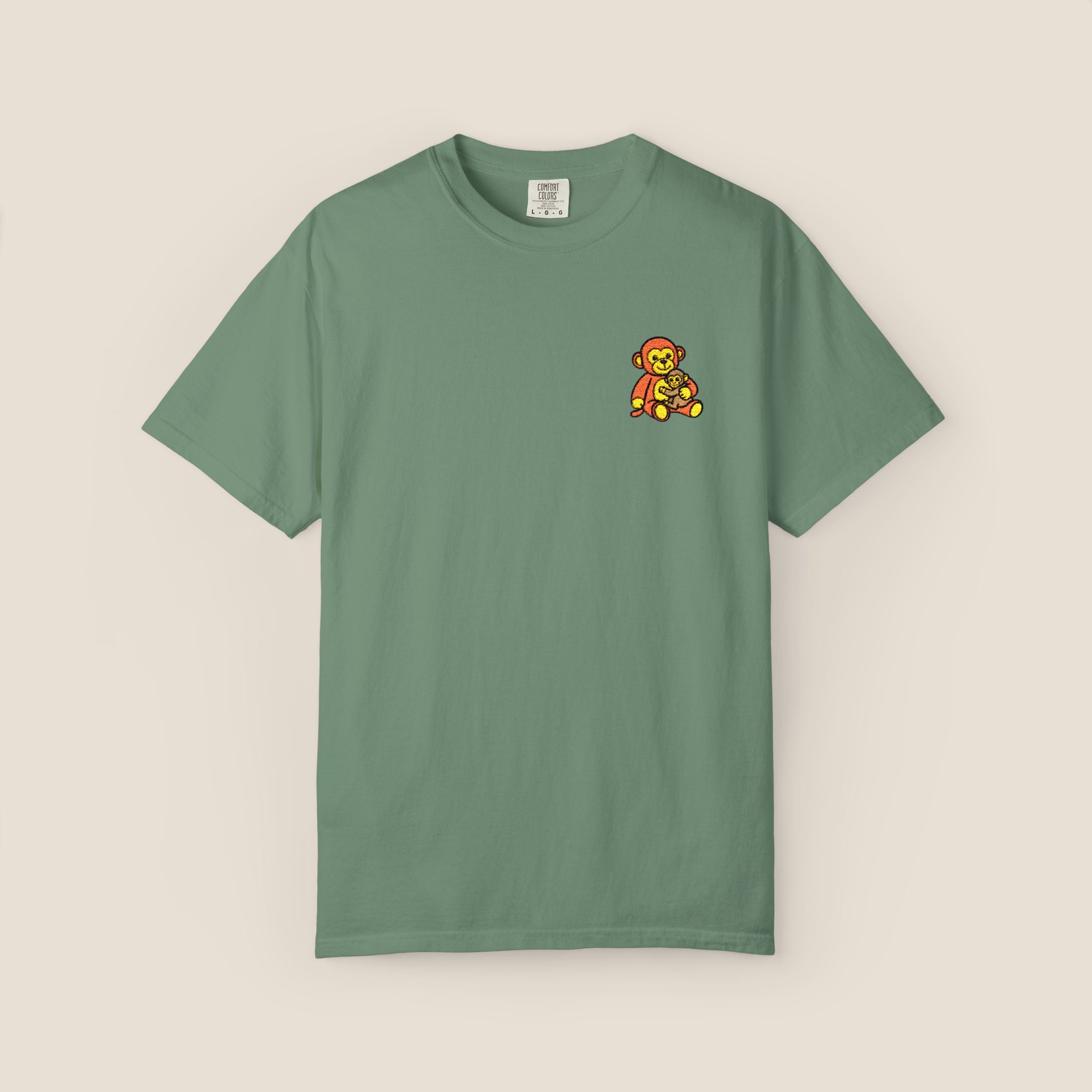 Embroidered Punch Monkey Shirt | Heavyweight T-Shirt