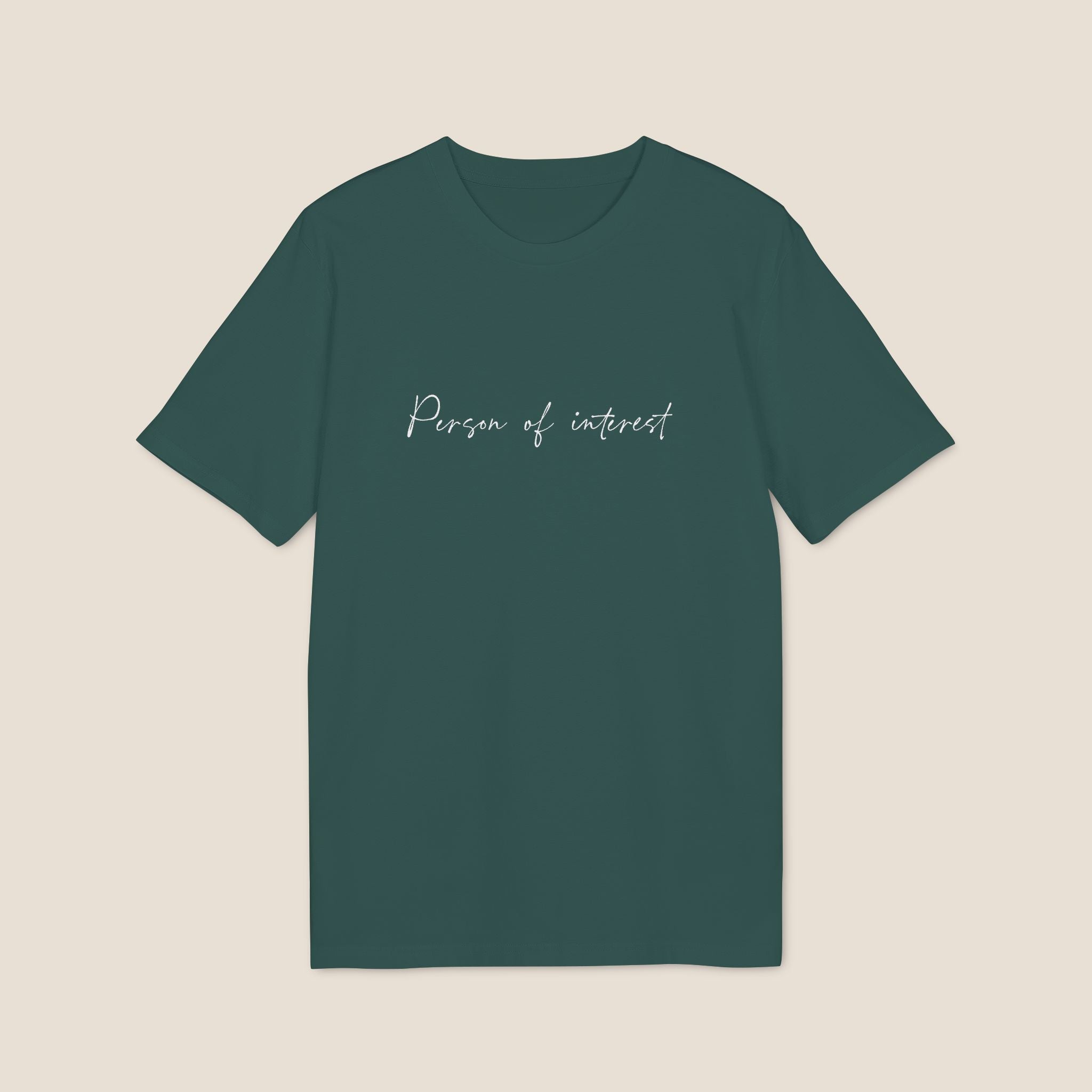 The "Person of Interest" Organic Tee | Minimalist Script