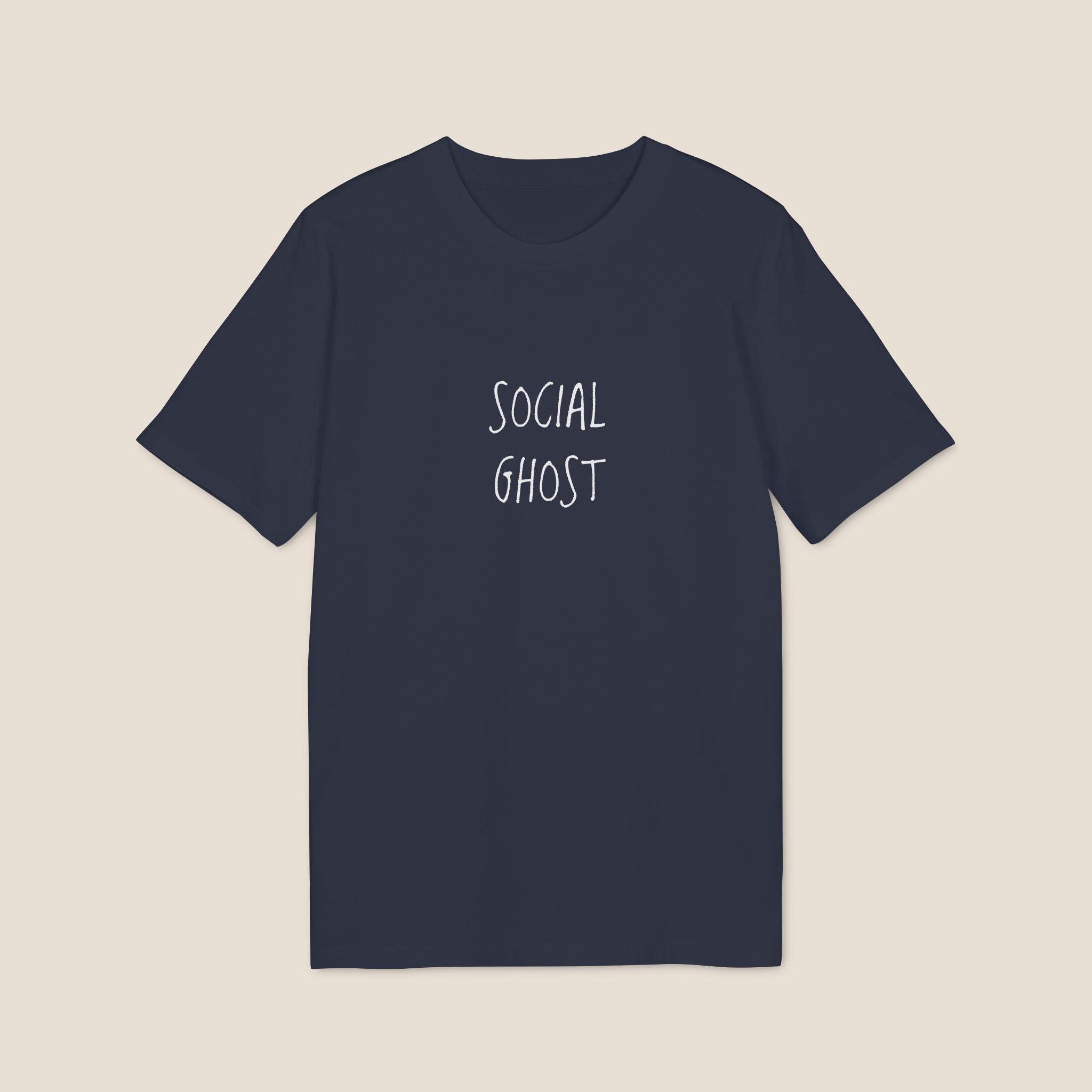 Social Ghost Shirt | Minimalist Introvert Tee | Anti-Social Butterfly Gift