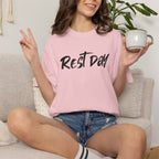 REST DAY T-Shirt | Gym Recovery Tee | Lazy Sunday Shirt