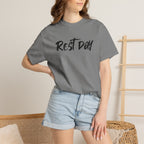 REST DAY T-Shirt | Gym Recovery Tee | Lazy Sunday Shirt