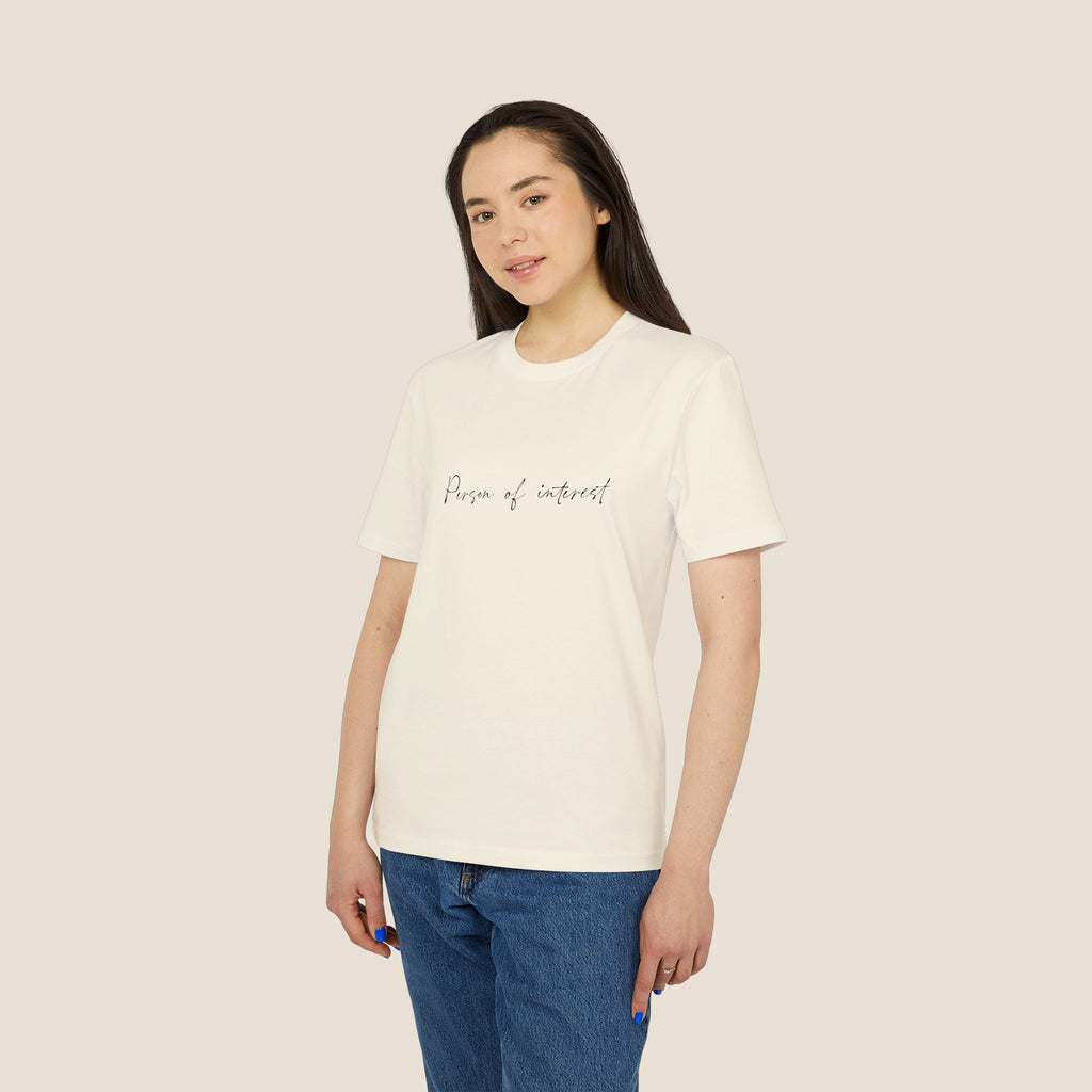 The "Person of Interest" Organic Tee | Minimalist Script