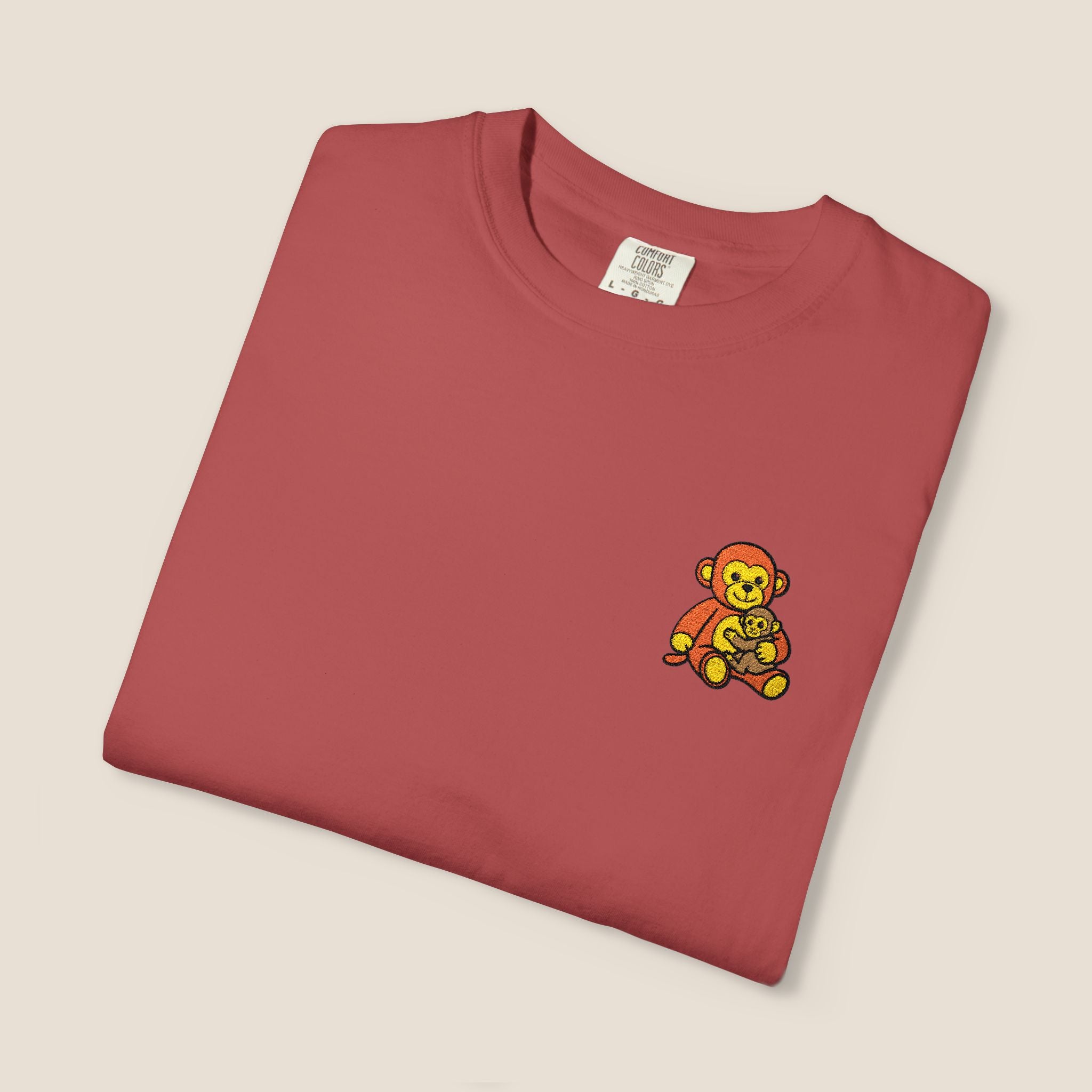 Embroidered Punch Monkey Shirt | Heavyweight T-Shirt