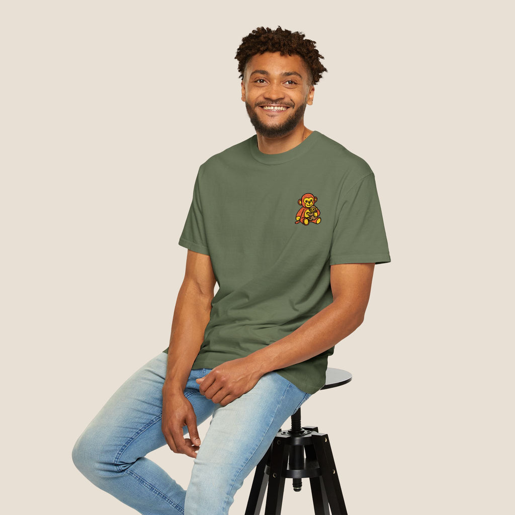 Embroidered Punch Monkey Shirt | Heavyweight T-Shirt