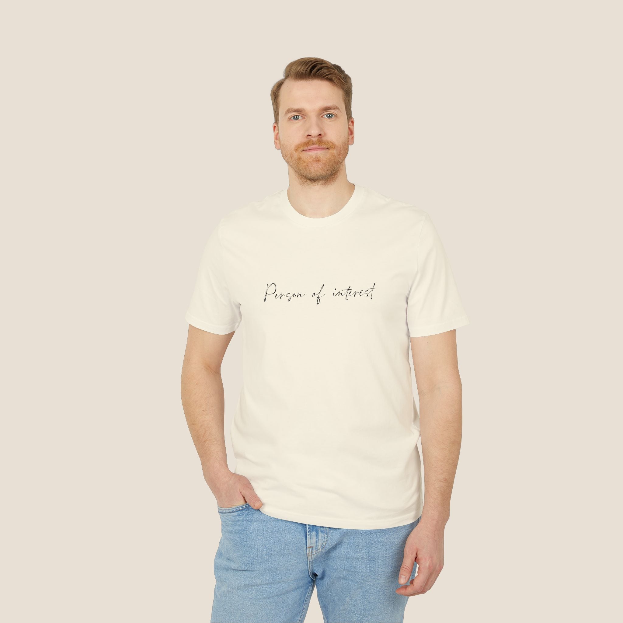 The "Person of Interest" Organic Tee | Minimalist Script
