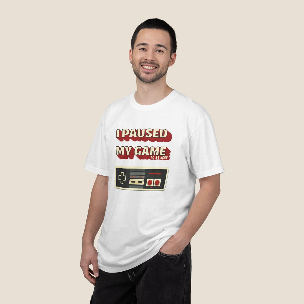 I Paused My Game To Be Here T-Shirt | Retro Funny Gamer Gift