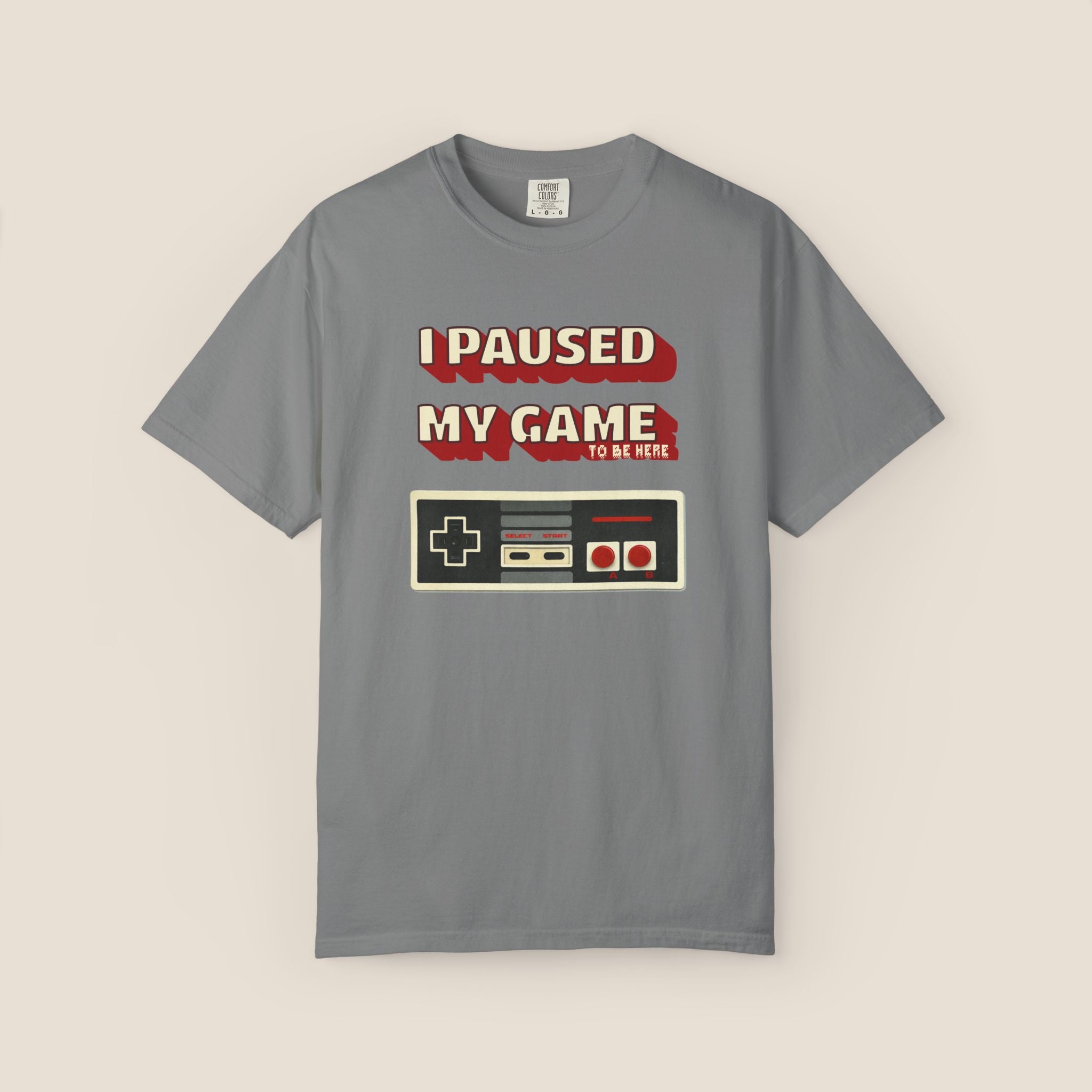 I Paused My Game To Be Here T-Shirt | Retro Funny Gamer Gift