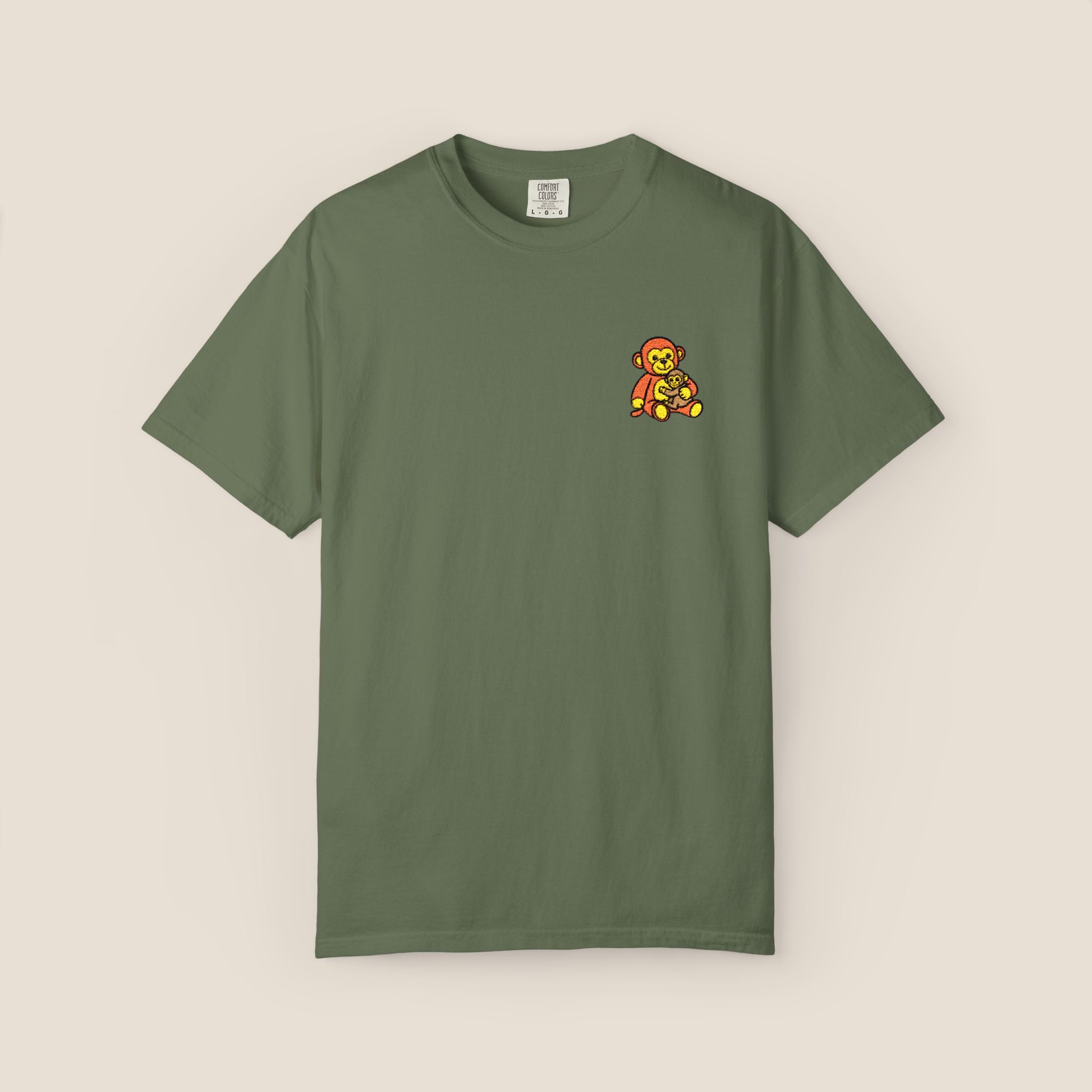 Embroidered Punch Monkey Shirt | Heavyweight T-Shirt
