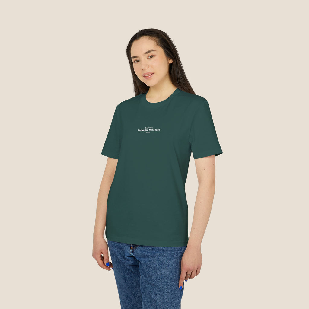 The "Error 404" Organic Tee | Minimalist Office Humor