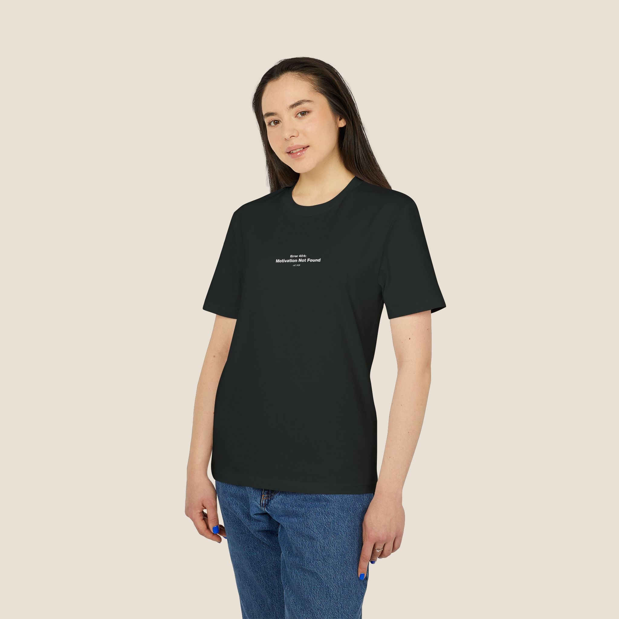 The "Error 404" Organic Tee | Minimalist Office Humor