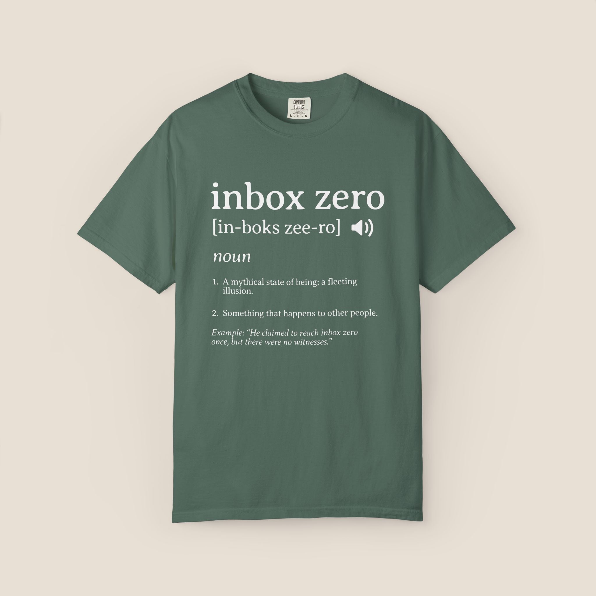 Inbox Zero Definition Shirt | Funny Office Humor Tee