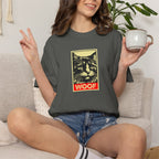WOOF! Cat T-Shirt | Funny Cat Lover Gift | Ironic Cat Tee