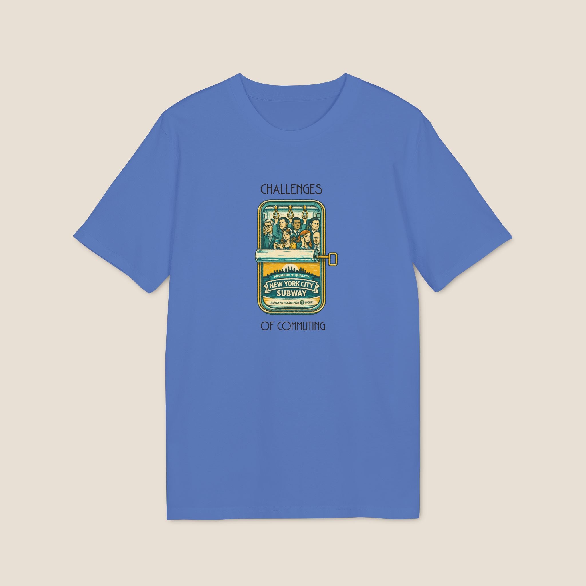 Sardine Commuter T-Shirt | Funny Subway Shirt | Rush Hour Humor