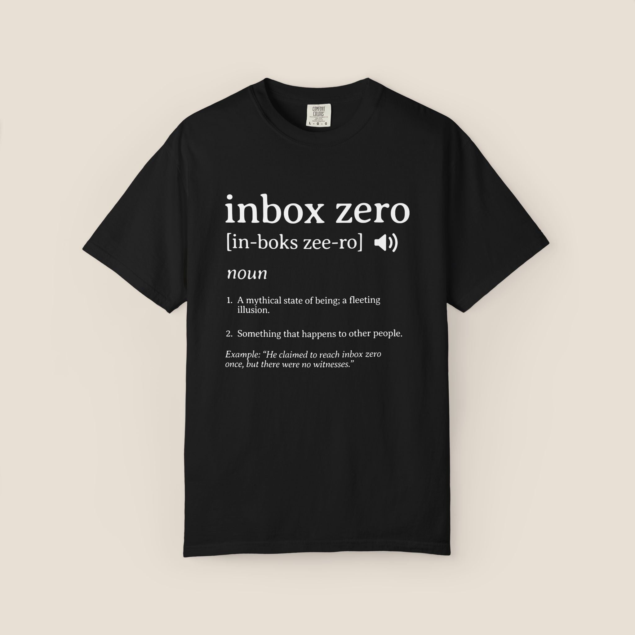 Inbox Zero Definition Shirt | Funny Office Humor Tee