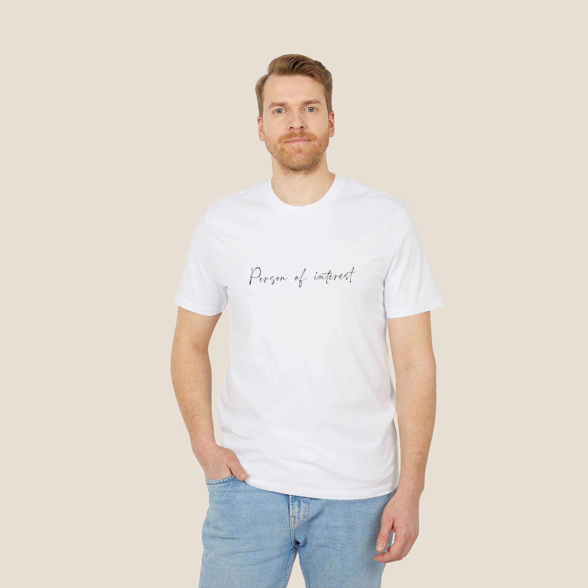 The "Person of Interest" Organic Tee | Minimalist Script