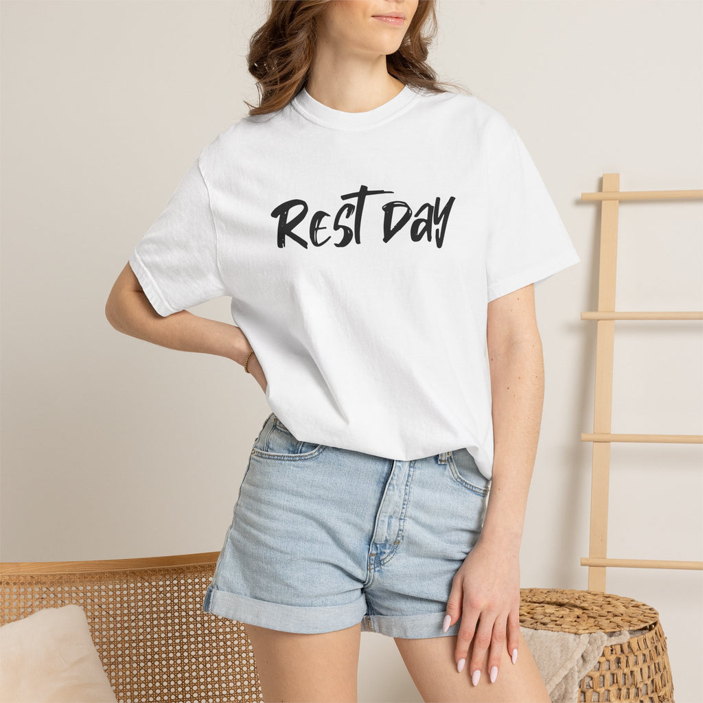 REST DAY T-Shirt | Gym Recovery Tee | Lazy Sunday Shirt