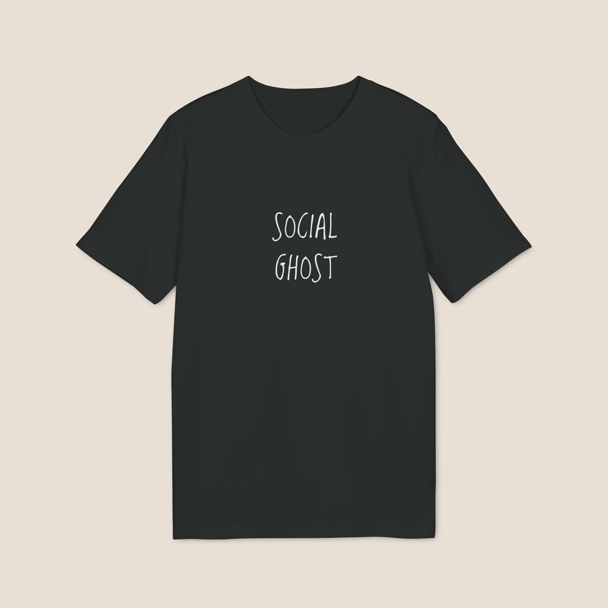 Social Ghost Shirt | Minimalist Introvert Tee | Anti-Social Butterfly Gift