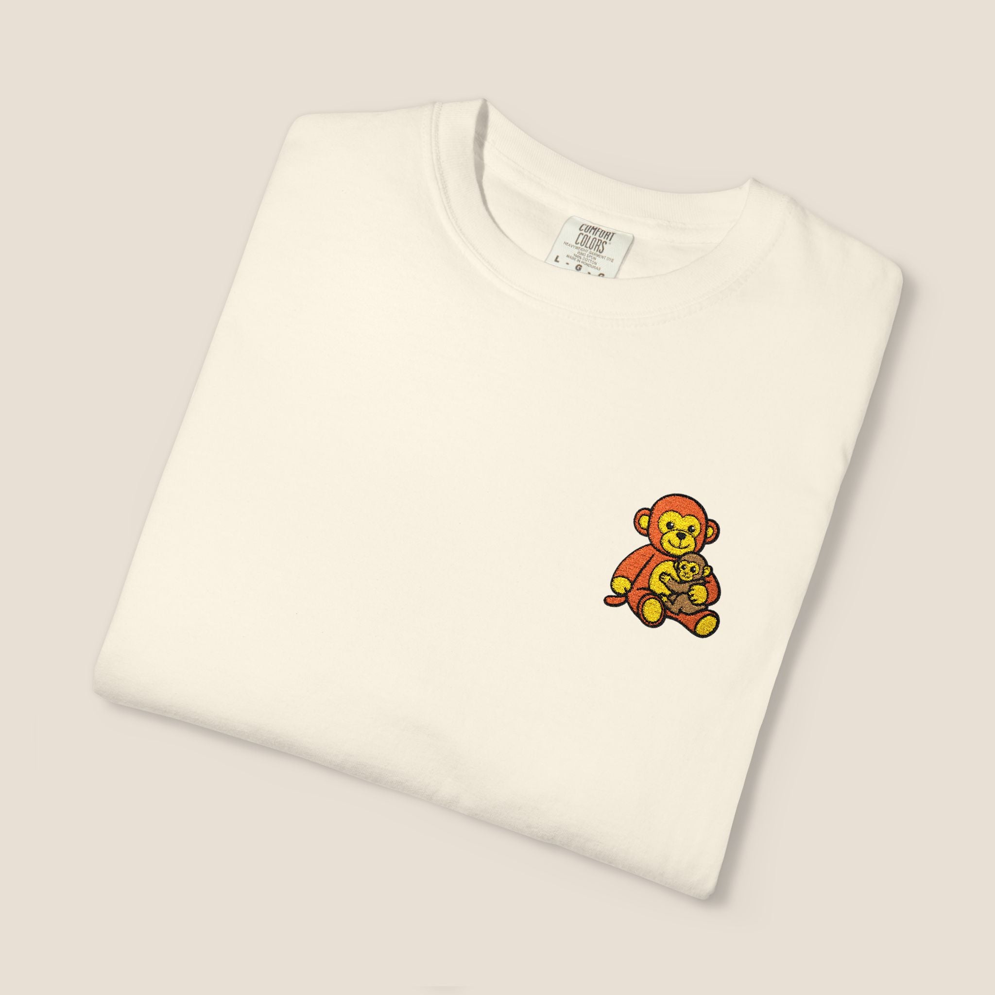 Embroidered Punch Monkey Shirt | Heavyweight T-Shirt