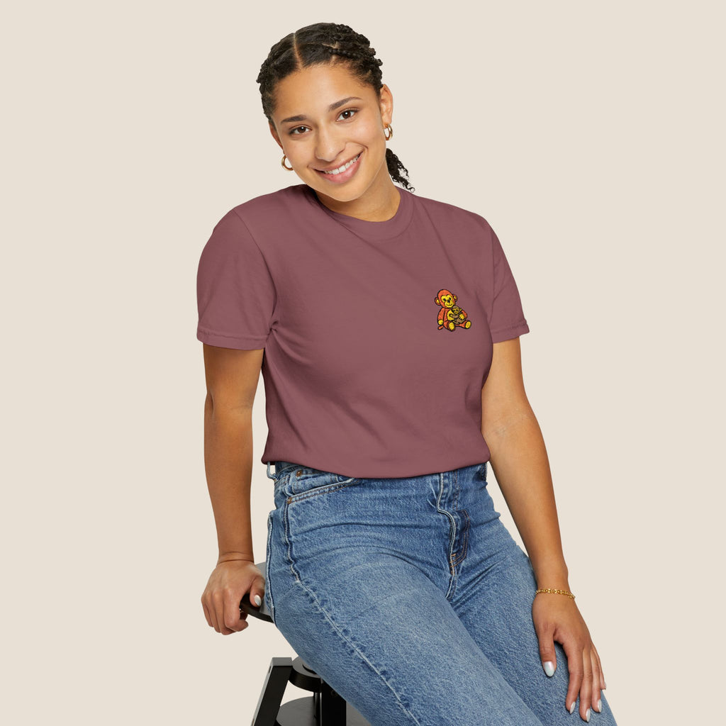 Embroidered Punch Monkey Shirt | Heavyweight T-Shirt