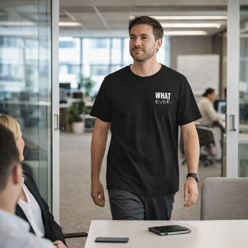 Whatever Back-Print T-Shirt | Premium Heavyweight Oversized Boxy Tee