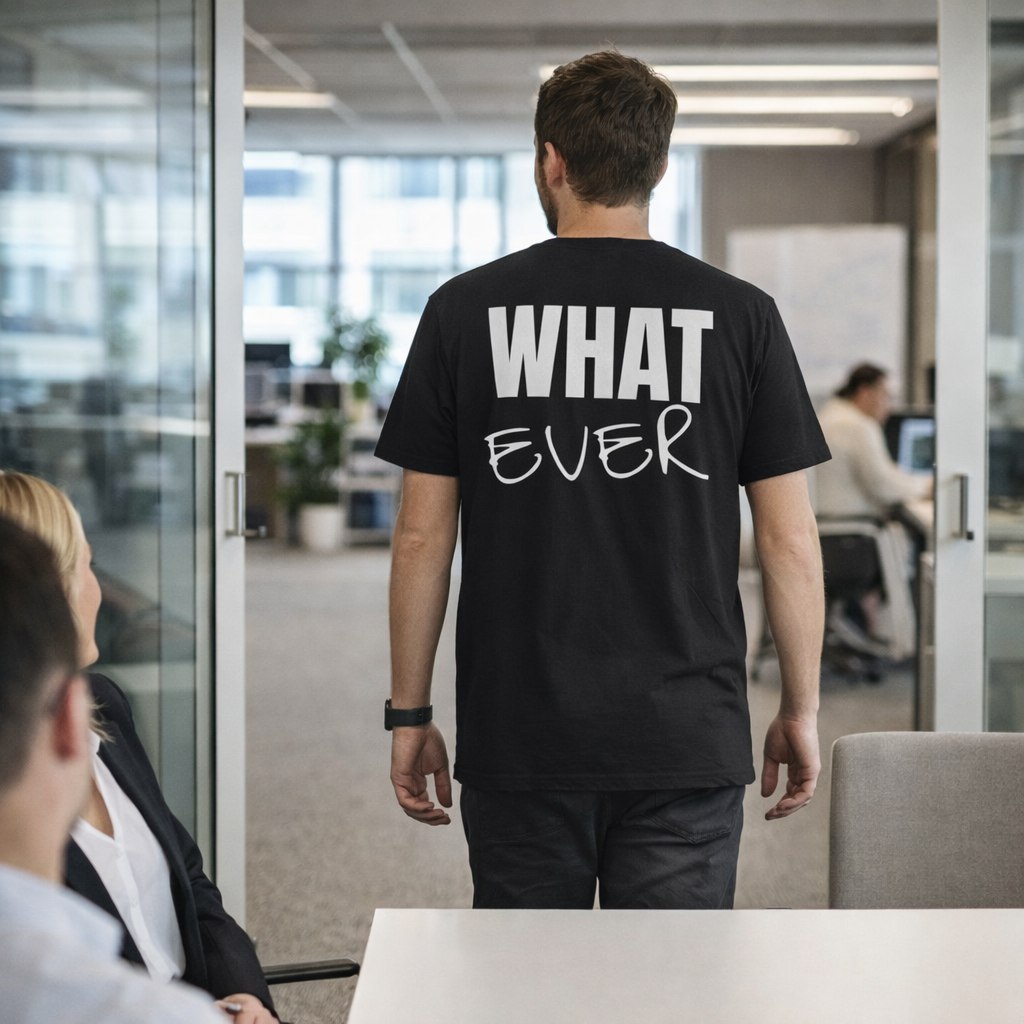 Whatever Back-Print T-Shirt | Premium Heavyweight Oversized Boxy Tee