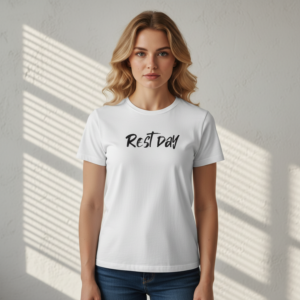 REST DAY T-Shirt | Gym Recovery Tee | Lazy Sunday Shirt