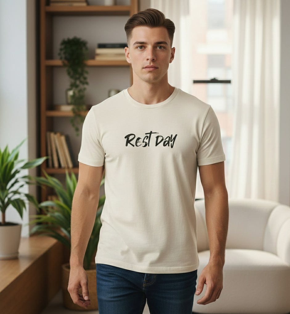REST DAY T-Shirt | Gym Recovery Tee | Lazy Sunday Shirt