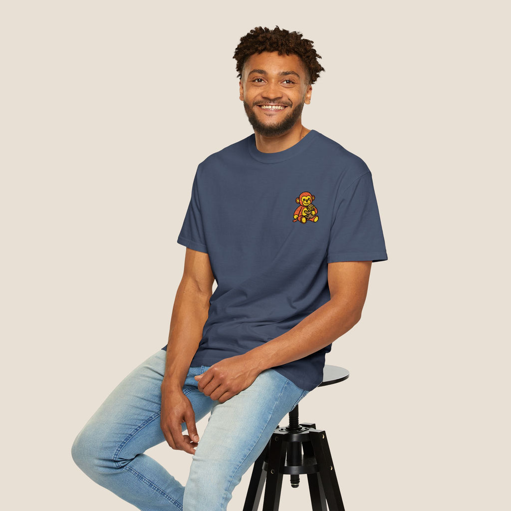Embroidered Punch Monkey Shirt | Heavyweight T-Shirt