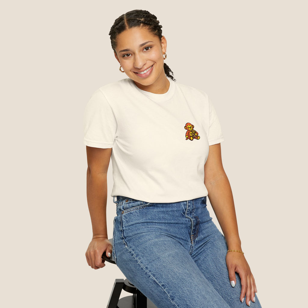 Embroidered Punch Monkey Shirt | Heavyweight T-Shirt