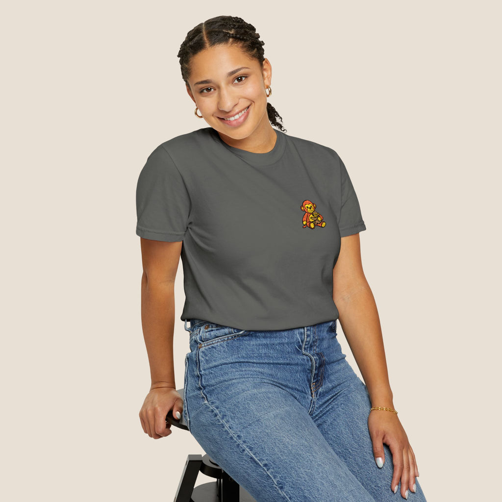 Embroidered Punch Monkey Shirt | Heavyweight T-Shirt