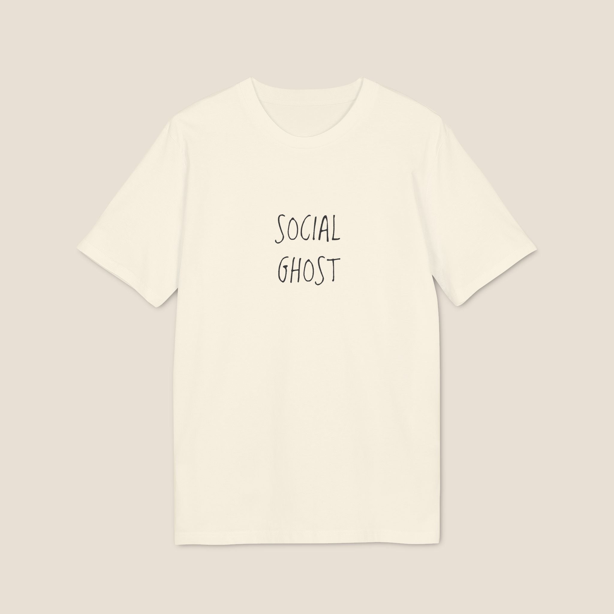 Social Ghost Shirt | Minimalist Introvert Tee | Anti-Social Butterfly Gift