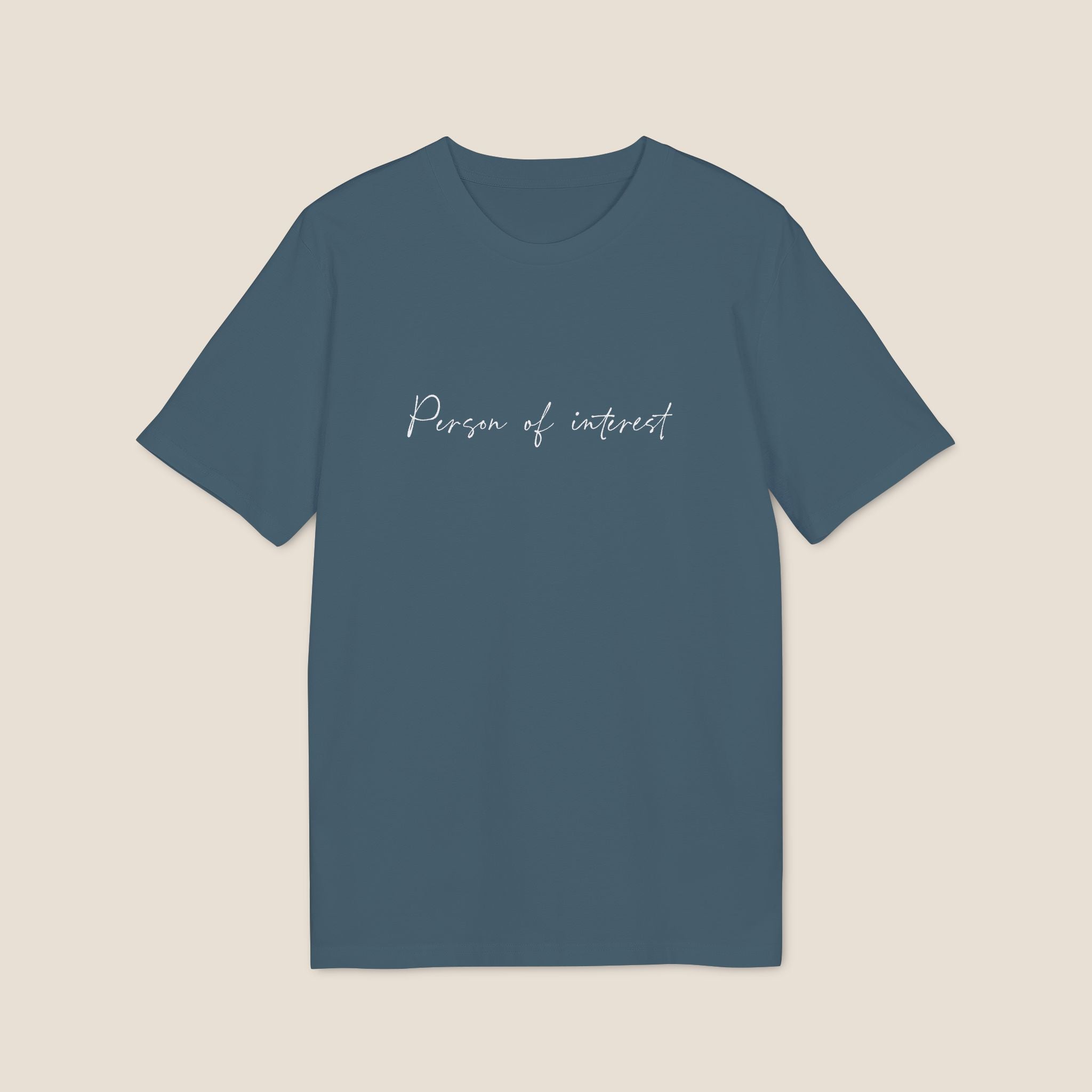 The "Person of Interest" Organic Tee | Minimalist Script