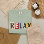 RELAX Ransom Note T-Shirt | Retro Magazine Cutout Font