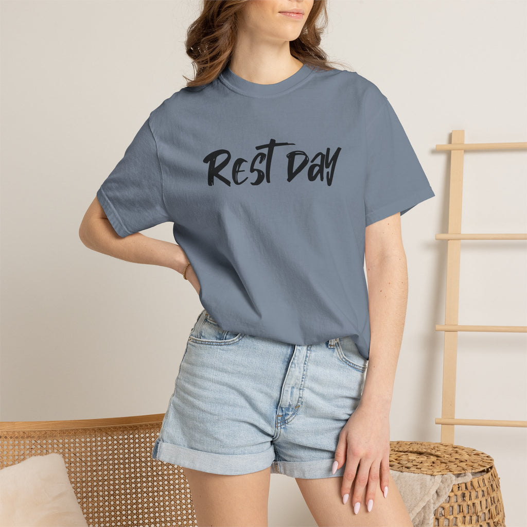 REST DAY T-Shirt | Gym Recovery Tee | Lazy Sunday Shirt