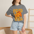 Retro Pizza Shirt Feed At Will | Funny Foodie Gift for a Foodie