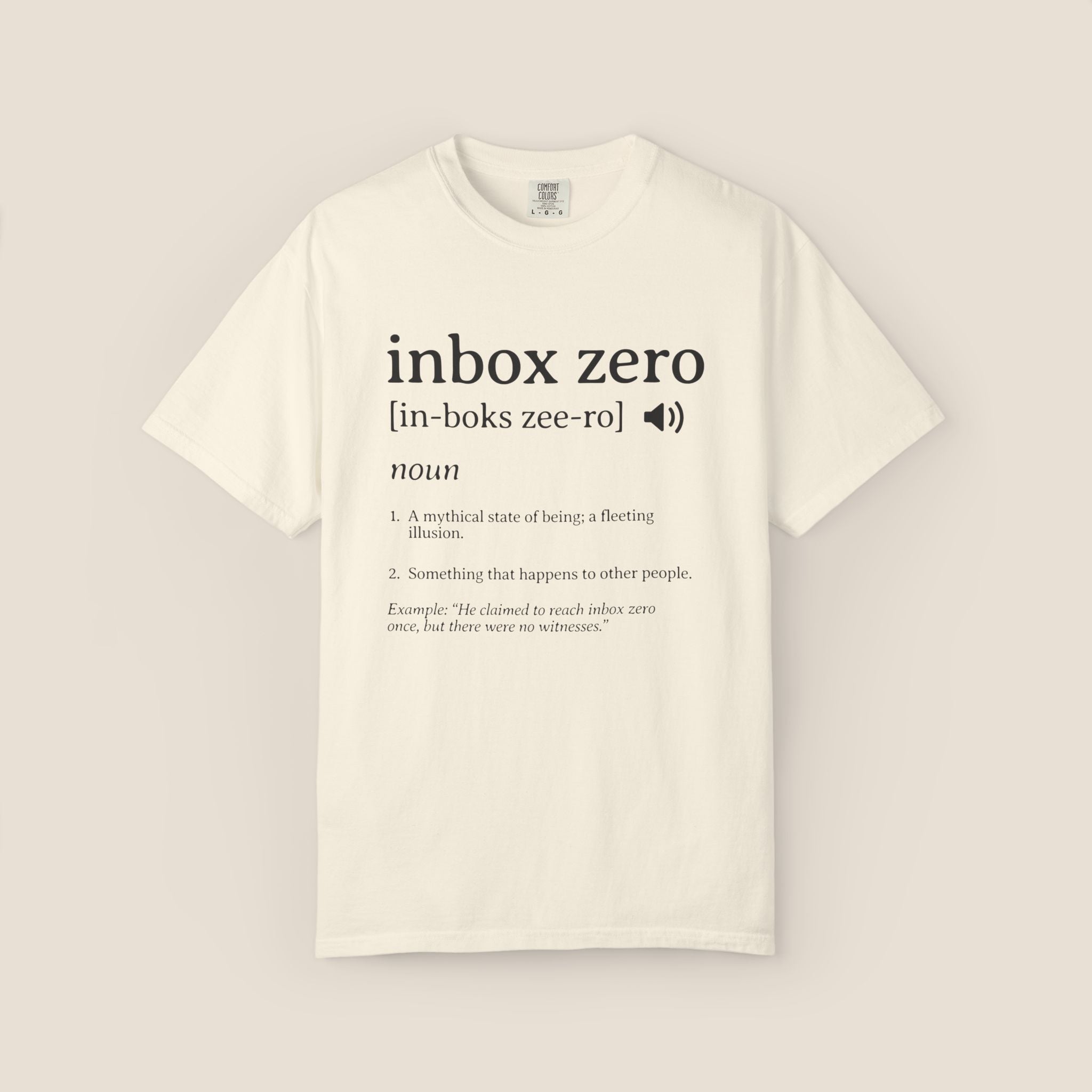 Inbox Zero Definition Shirt | Funny Office Humor Tee