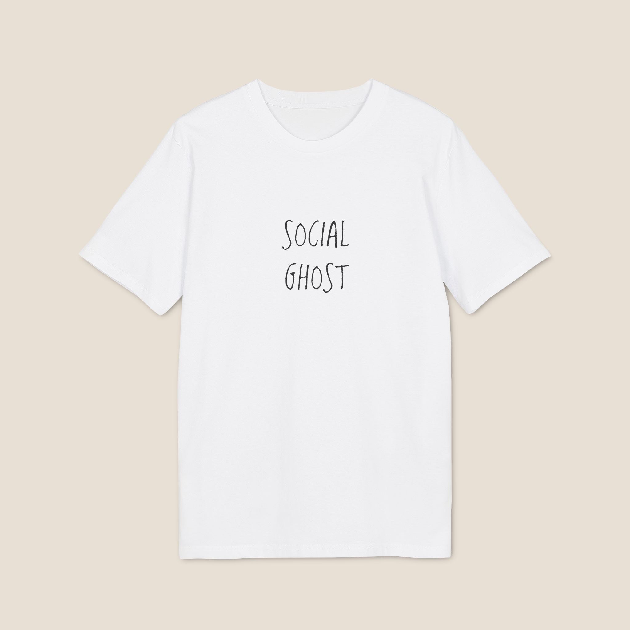 Social Ghost Shirt | Minimalist Introvert Tee | Anti-Social Butterfly Gift
